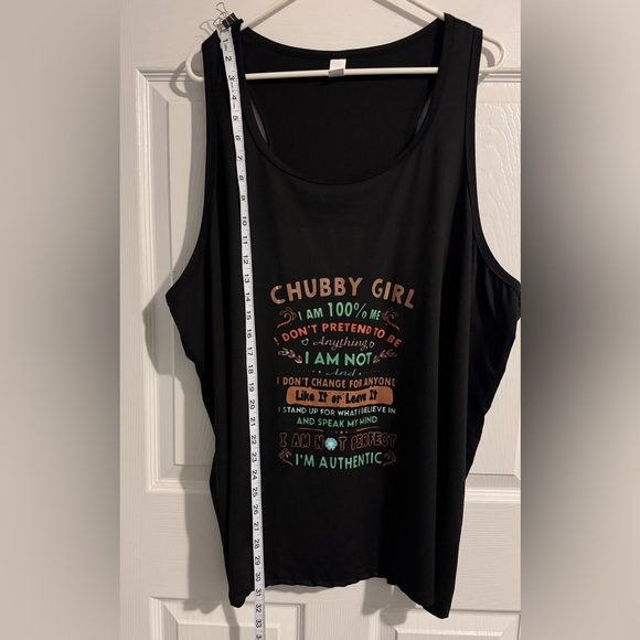Sassy Chubby Girl Women’s Tank 5X - Picture 6 of 10